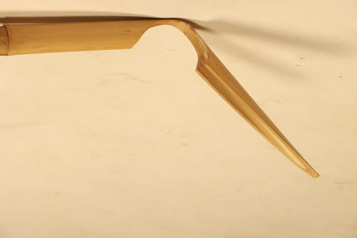 Curved bamboo support bracket